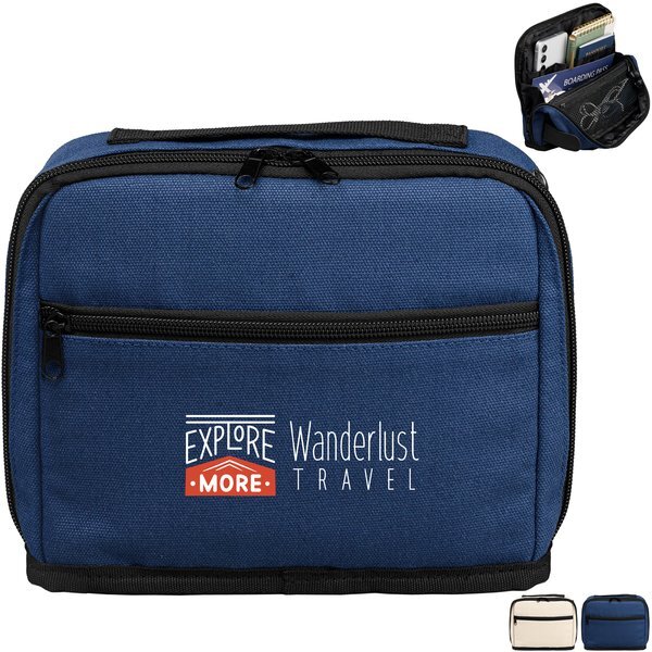 Odyssey Recycled Cotton Tech Organizer Zippered Pouch