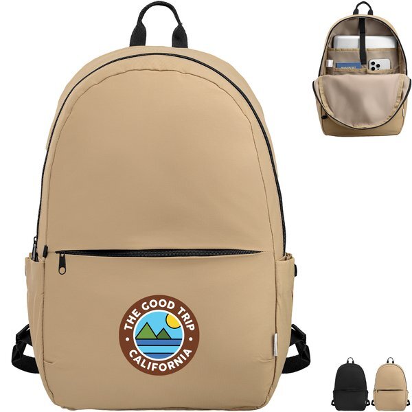 Mercer Recycled Nylon Luggage Strap 15" Laptop Backpack