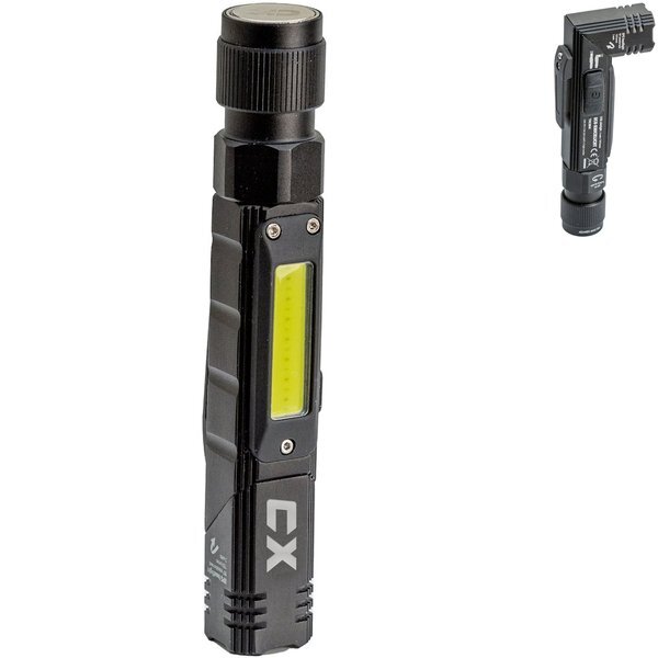 Troika® Splashproof LED Aluminum Flashlight w/ LED Side Light