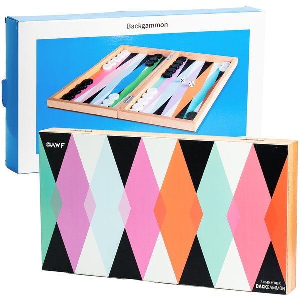MoMA Multicolored Backgammon Set