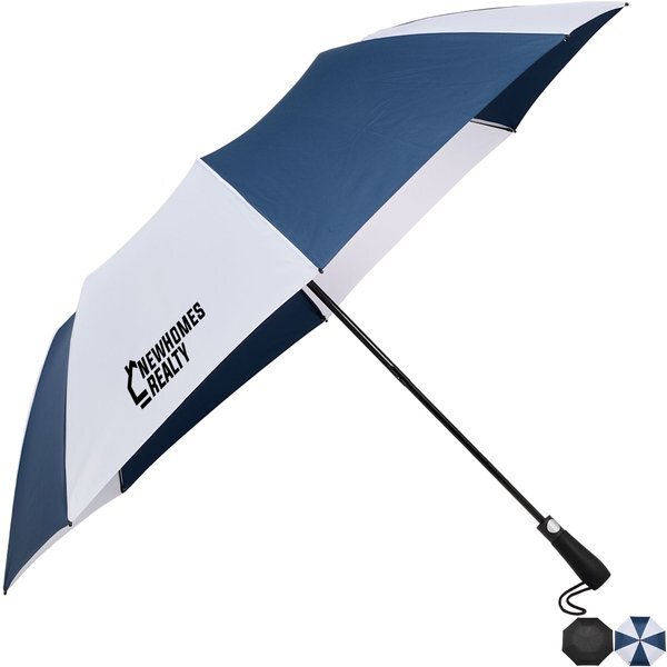 Recycled Auto Open Folding Golf Umbrella, 58" Arc