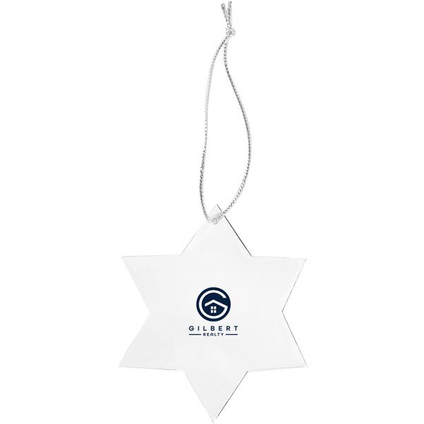 Acrylic Style Star of David Ornament