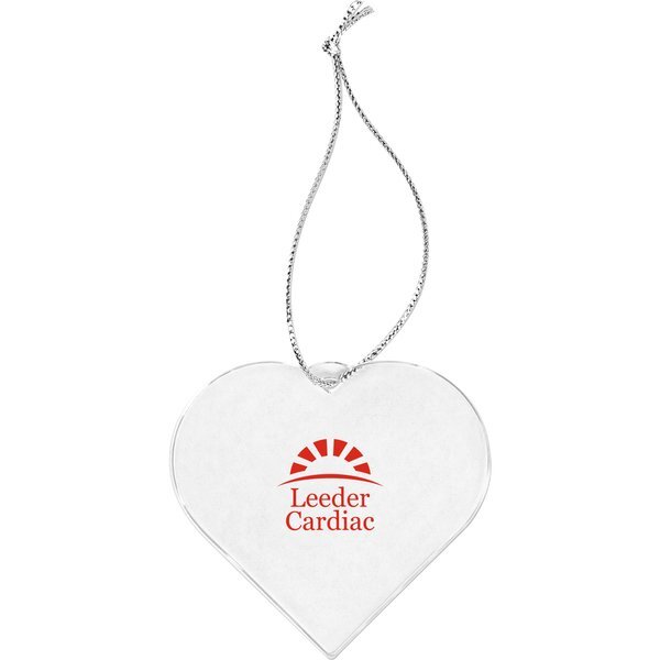 Acrylic Style Heart Ornament