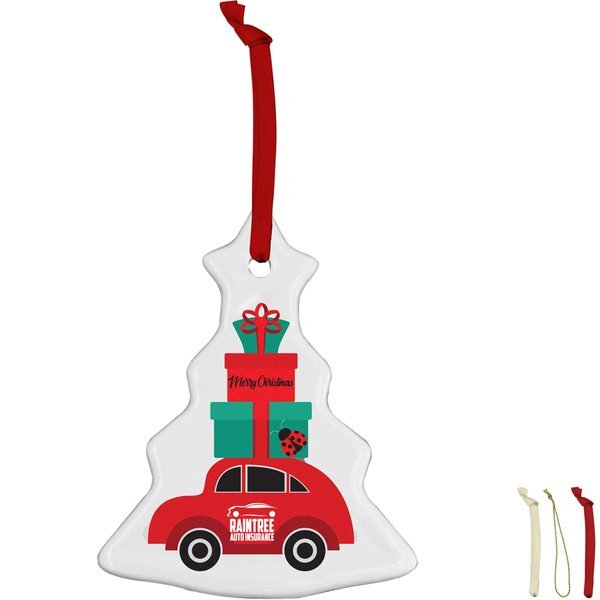 Christmas Tree Ceramic Holiday Ornament