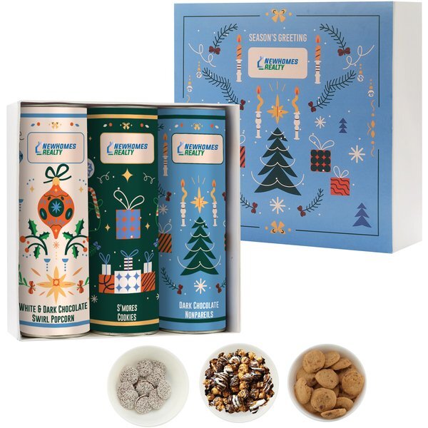 Crave Snack Collection, 3 Tubes - Nonpareils, Popcorn & S’mores Cookies