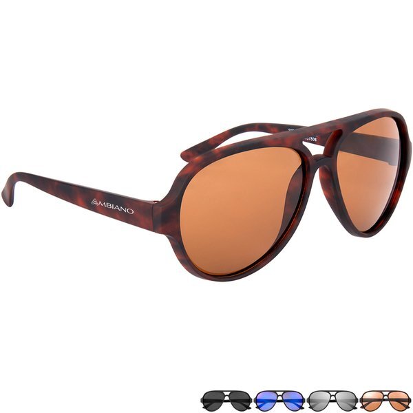 Rubberized Recycled Frame Aviator Sunglasses