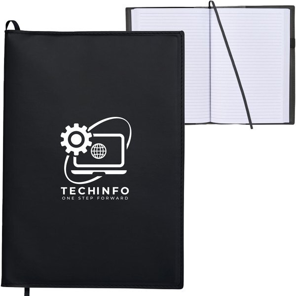 Mela Apple Leather Refillable Journal, 7" x 10"