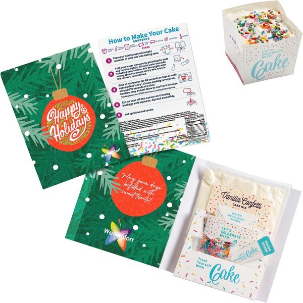 InstaCake Holiday Cake in Greeting Card