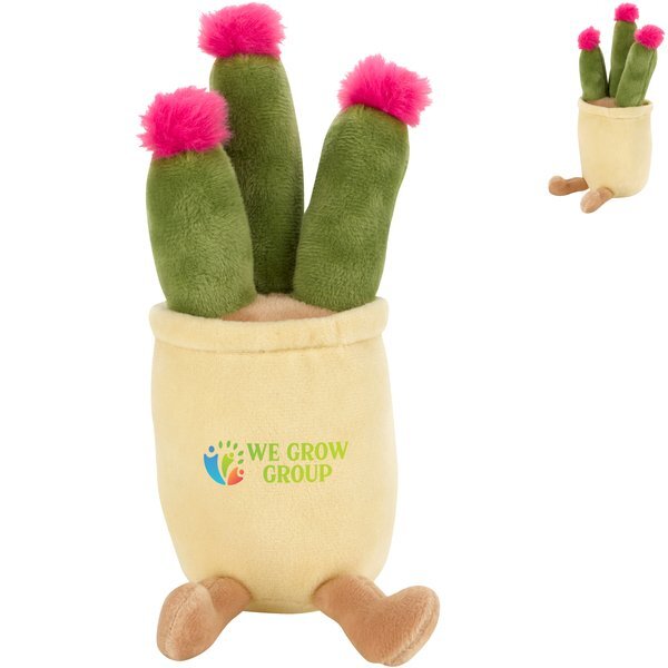 Chelsea Teddy Bear™ Zensies Cactus w/ Pink Bloom Plush, 9-1/2"