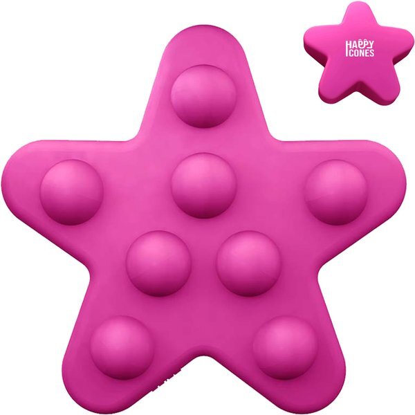 Pink Star Push Pop Toy