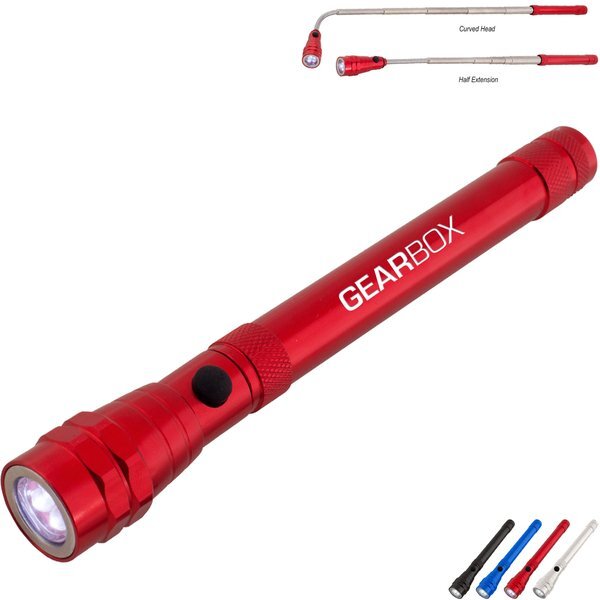 Telescopic Rechargeable Recycled Aluminum Flashlight w/ Magnet 2.0