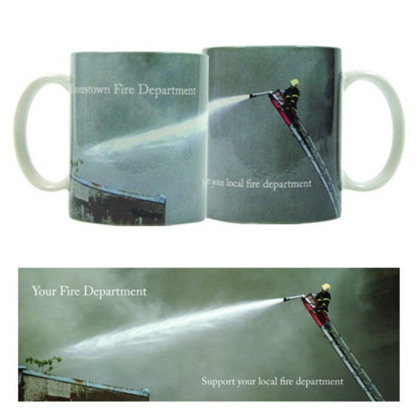 Support Your Local Fire Department Design, Stoneware Mug, 11oz.