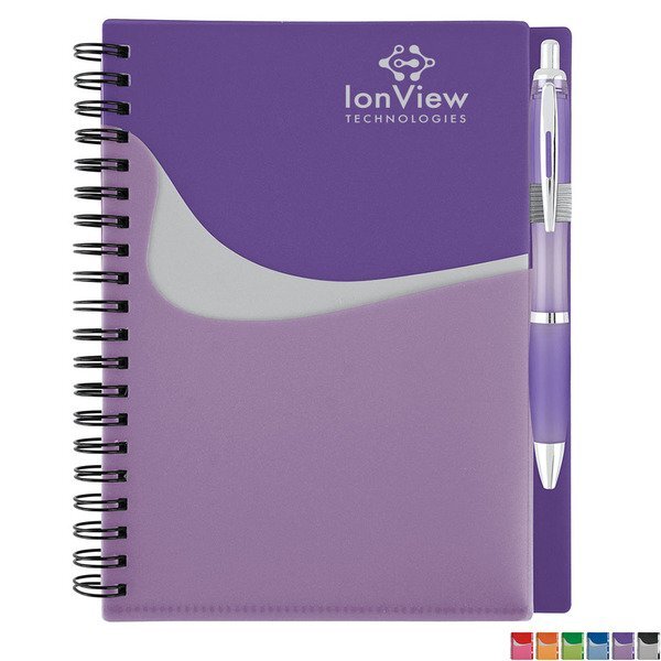 High Tide Pocket Notebook & Pen Set, 7" x 6"