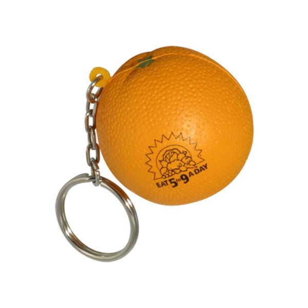 Orange Stress Reliever Key Chain