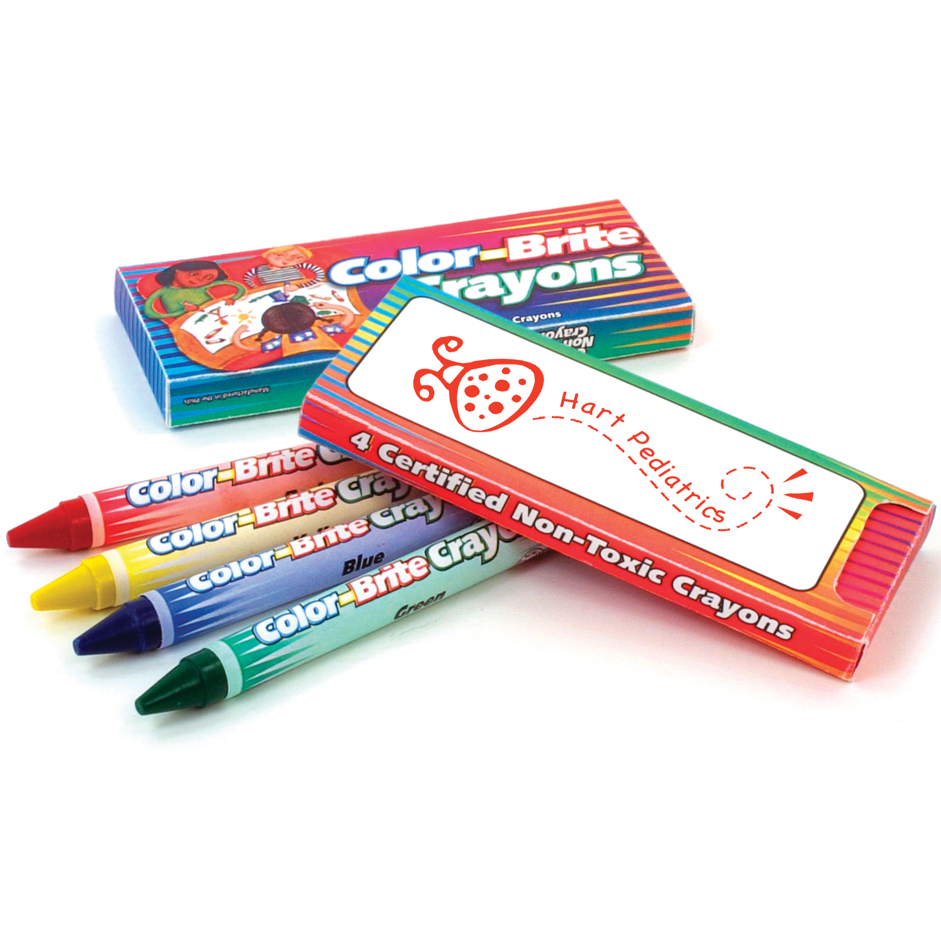 Customized Mini Pre-Sharpened Colored Pencils - 4 Pack $0.55