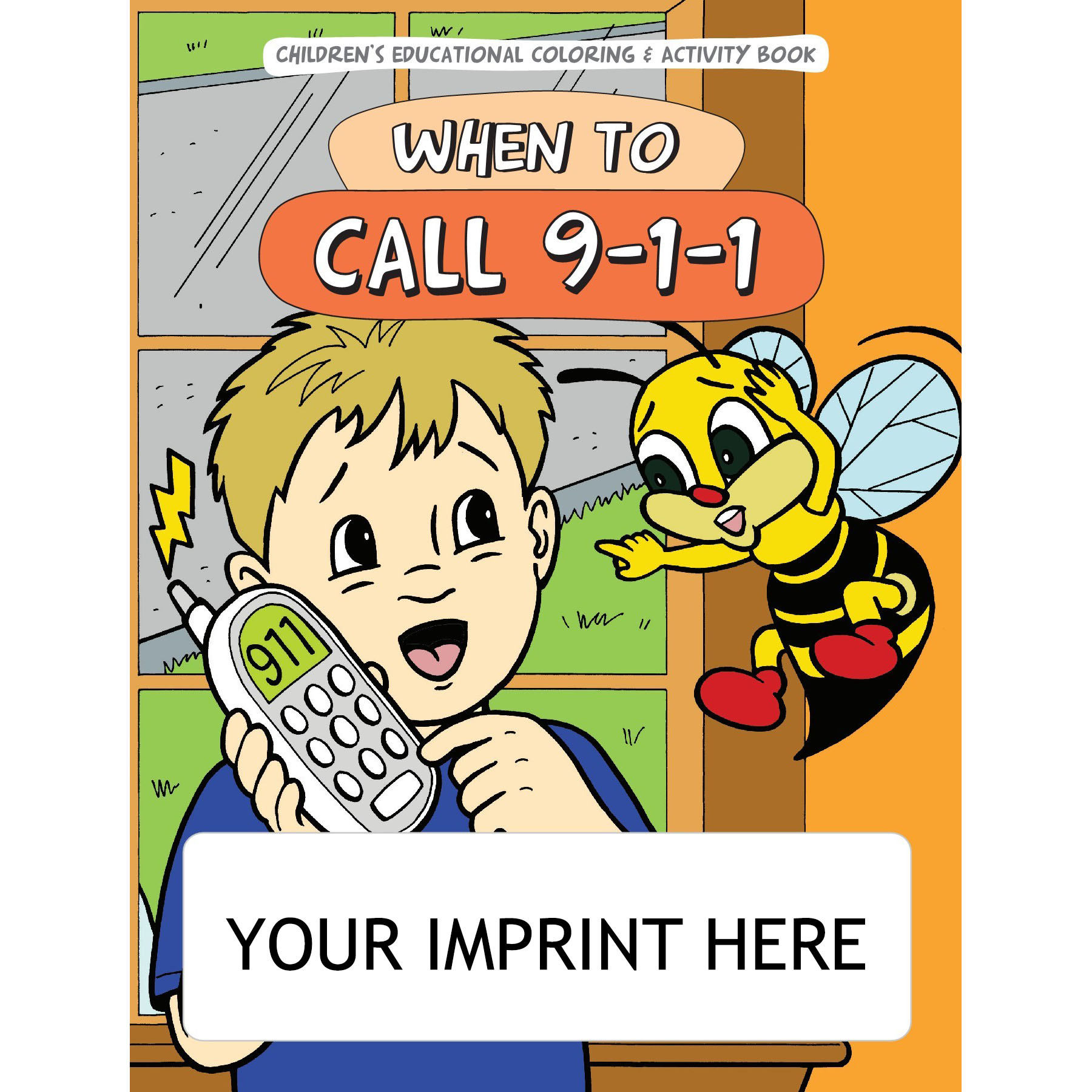 Custom Coloring Books - Freddy the 1st Aid Frog - Add Your Imprint