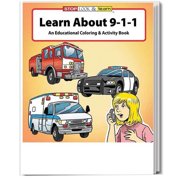 Learn About 911 Coloring & Activity Book, Stock
