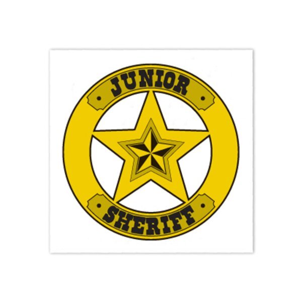 Junior Sheriff Temporary Tattoo, Stock