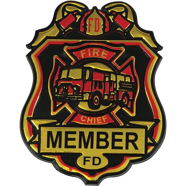 Large Kids Junior Fire Chief Badge, Stock