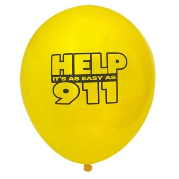 Help It's As Easy As 911 Balloon, Stock