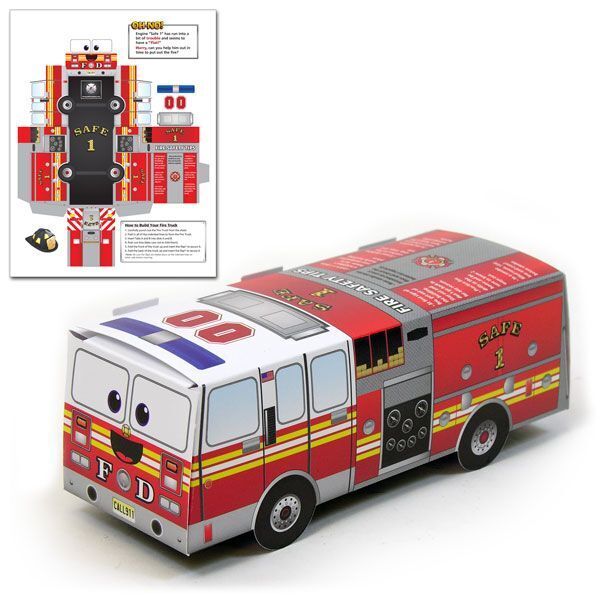 Large Pop Up Fire Truck, Stock