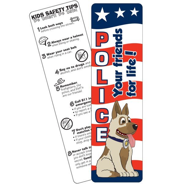 Police Dog Bookmark, Stock