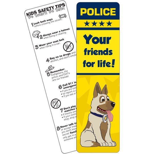 Police, Your Friends For Life Bookmark, Stock
