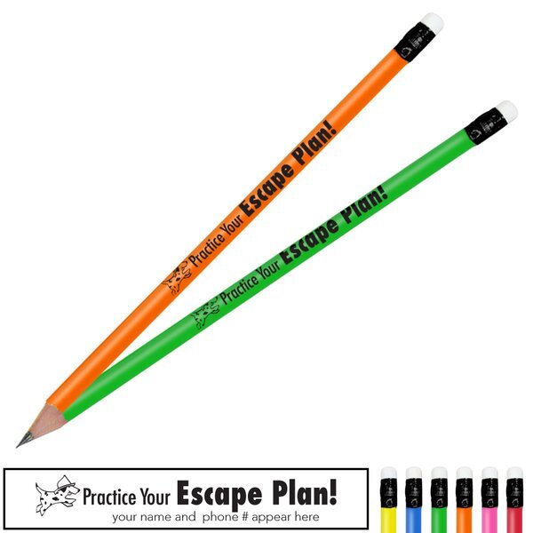 Practice Your Escape Plan Neon Pencil