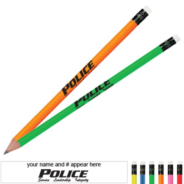 Police Service Leadership Integrity Neon Pencil