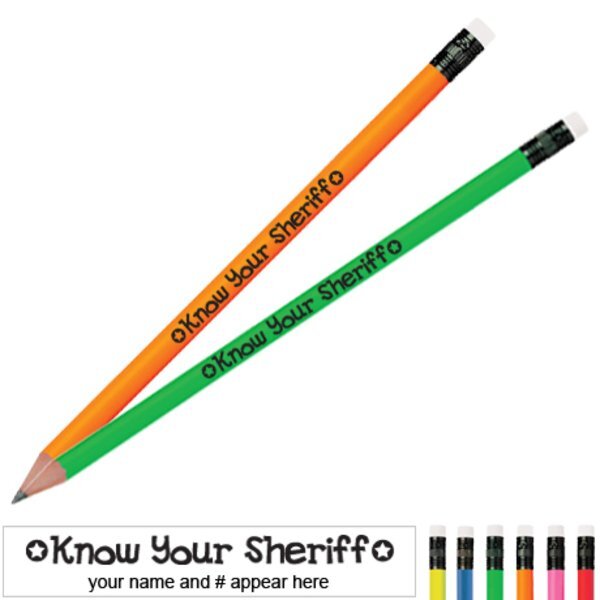 Know Your Sheriff Neon Pencil