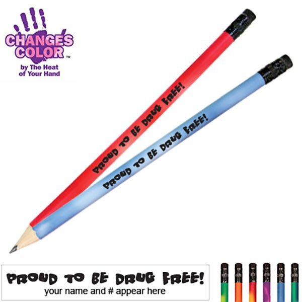 Proud To Be Drug Free Mood Color Changing Pencil
