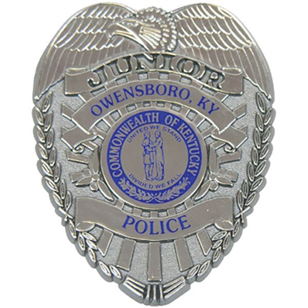 Junior Police Shield Badge with Pocket Clip, Custom
