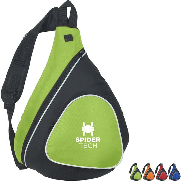 Techie Polyester & Nylon Sling Backpack