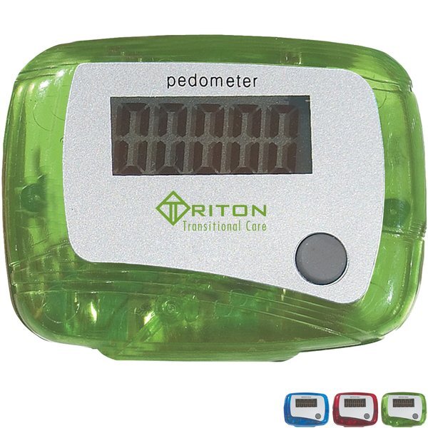 Translucent Single Function Step Counter Pedometer