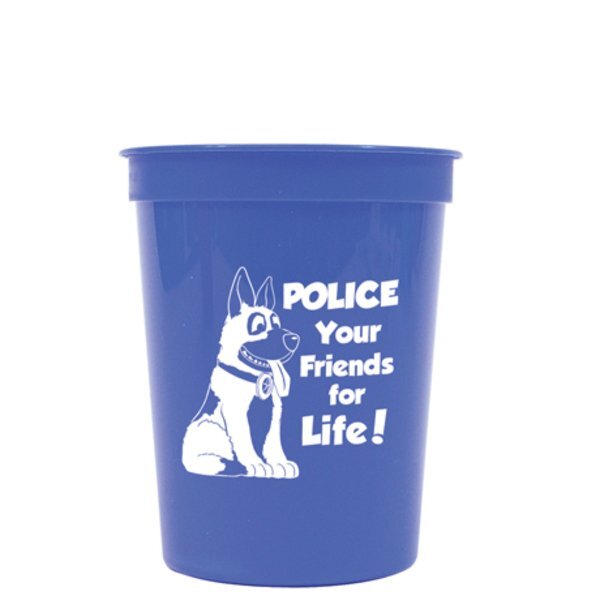 Police Your Friends For Life Stadium Cup, Stock, 17oz.