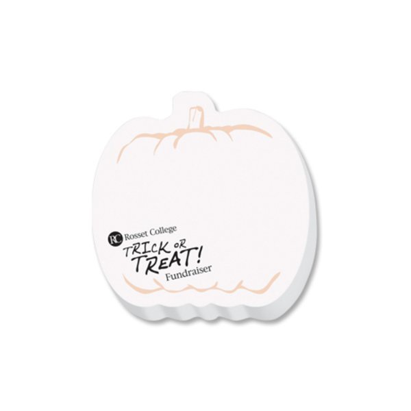 Post-it® Custom Printed Die-Cut Notes - Pumpkin Shape