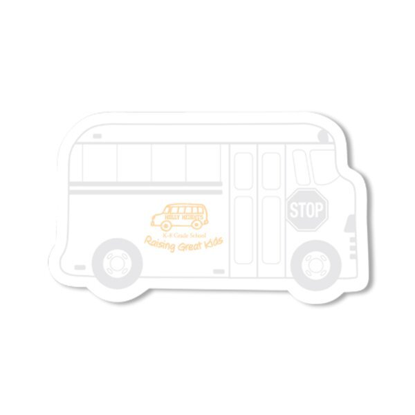 Post-it® XL Custom Printed Die-Cut Notes - Bus Shape