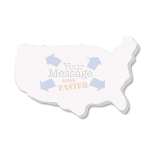 Post-it® XL Custom Printed Die-Cut Notes - United States Shape