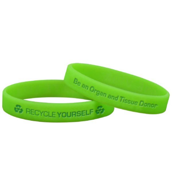 Recycle Yourself Silicone Bracelet Wristband, Stock - On Sale!