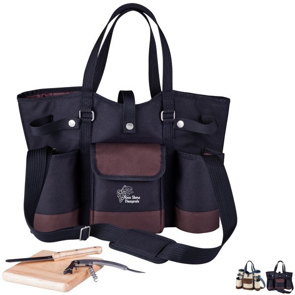 Country Wine & Cheese Tote Set