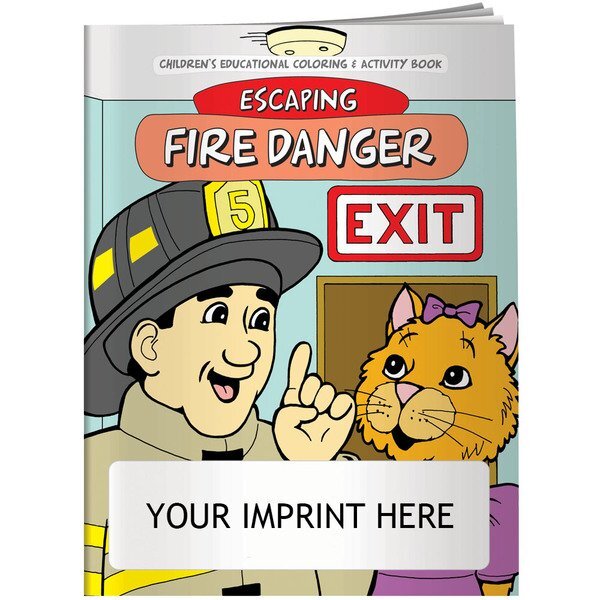 Escaping Fire Danger Coloring & Activity Book