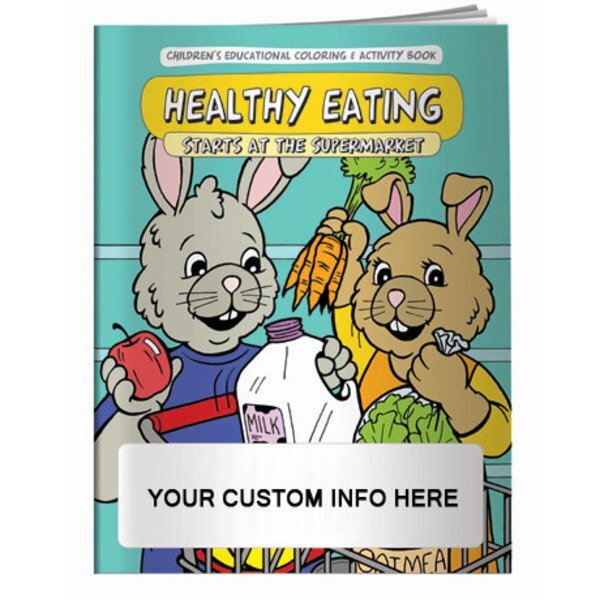 Healthy Eating Starts At The Supermarket Coloring & Activity Book