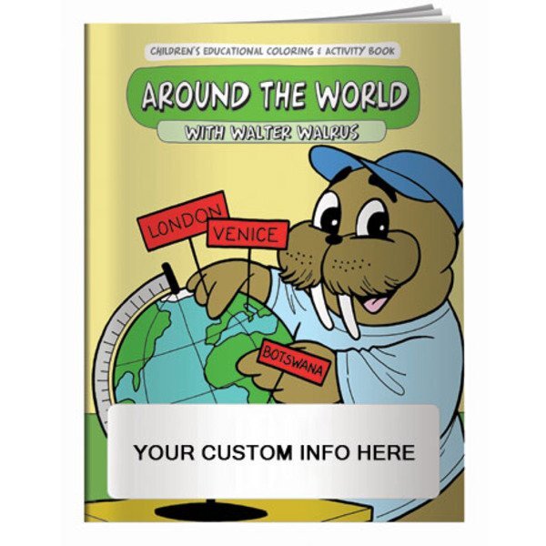 Around the World with Walter Walrus Coloring & Activty Book