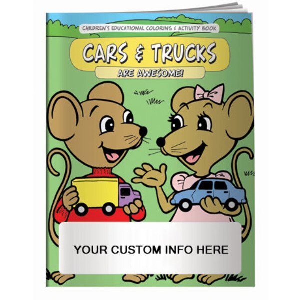 Cars & Trucks are Awesome Coloring & Activity Book