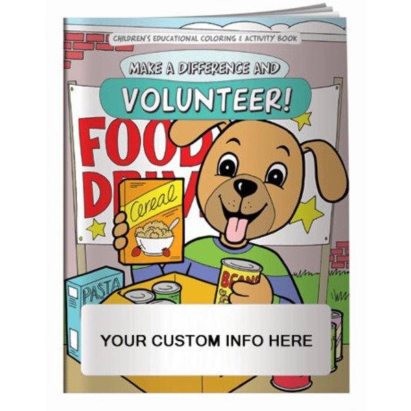 Make a Difference and Volunteer Coloring & Activity Book