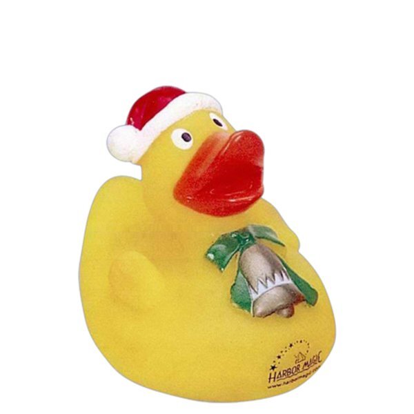 Christmas Rubber Ducky with Jingle Bell