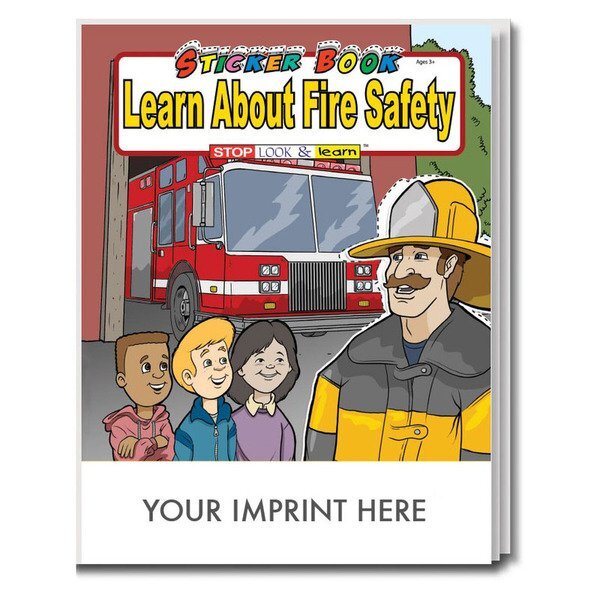 Learn About Fire Safety Sticker & Coloring Activity Book