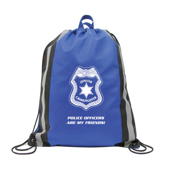 Reflective Non-Woven Backpack, Police - Stock