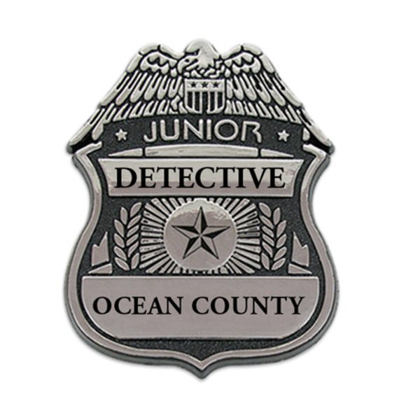 Junior Detective Badge, Clip Backing, Custom