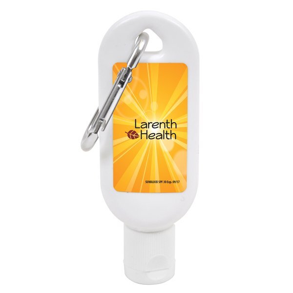 Tropical SPF-30 Sunscreen with Carabiner, 1oz.